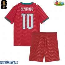 Portugal Bernardo Silva #10 Hjemmedraktsett Barn VM 2026 Kortermet (+ Korte bukser)